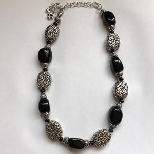 Black & Silver Brighton Necklace
